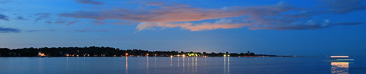 Darien's Waterfront at Sunset